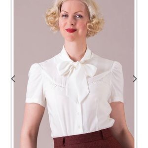 Emmy Design Sweden blouse cream EU 48 US 16